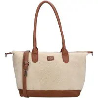 Charm London Buckingham Teddy Schoudertas - Shopper - Crossbody - Beige
