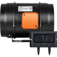 Sans marque Buisventilator deluxe - Afzuigventilator - Kanaalventilator - Tempratuursensor - Rookafzuigkanaalventilator - Inline venitlator - 68W