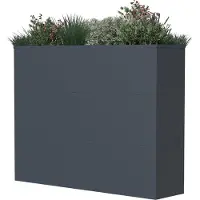 Westmann Talus xl metalen plantenbak met bodem 100x25x77 cm -