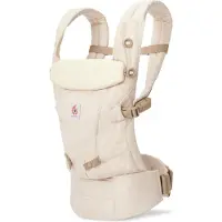 Ergobaby draagzak Adapt Linen - Naturel Linen - ergonomische draagzak vanaf geboorte - maat 56 tot 86/92 - 3 Draagposities