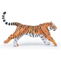 Papo Figurine - - Loopende tijger - Handgeschilderd - Realistische details - 8.5 cm x 14 cm