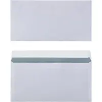 Viking DL Kleefstrip Enveloppen Wit 220 (B) x 110 (H) mm Zonder venster 80 g/m² 100 Stuks