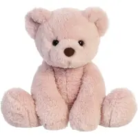 Aurora Pluche teddybeer - Eco Nation - roze - 28 cm - bosdieren thema