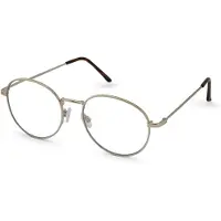 Readr Leesbril . OVAL met blauwlichtfilter - Sterkte +3.00 - Kleur Shiny Gold - lichtmetalen frame & flexveren - comfortabele pasvorm - inclusief etui & koordje