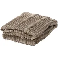 Décoris Woondeken polyester grijs 170x130cm grijs Polyester Plaid