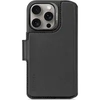 Decoded 2 in 1 Leather Detachable Wallet MagSafe voor de Apple iPhone 16 Pro - Zwart