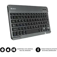 Subblim Toetsenbord Subblim SUB-KBT-SM0002 Grijs Qwerty Spaans