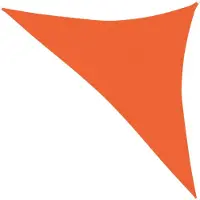 The Living Store Schaduwdoek Driehoek - 3x3x4.2m - Oranje - HDPE