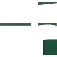 vidaXL Windscherm - Windschermen - Scherm - Schermen - Windscherm 9-panelen 1200x80 cm stof groen