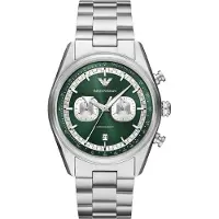 Giorgio Armani Racer Heren Zilveren Horloge AR11637