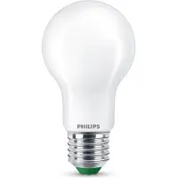 Philips UltraEfficient LED lamp - 75W - E27 fitting - Warmwit licht: 2700K - Dimbaar - Mat glas - A60 lampvorm - Lange levensduur