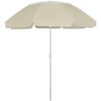 The Living Store Strandparasol - - 265 cm diameter - UV-bestendig