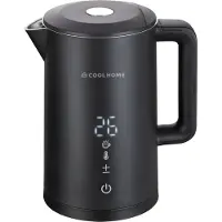 CoolHome WB25 Waterkoker - dubbelwandige waterkoker - 2200W - Warmteregelaar functie - Zwart