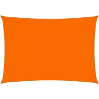 The Living Store Zonnezeil - Tuinaccessoires - 2x4m - Oranje - PU-gecoat oxford stof