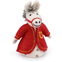 Sjaal met Verhaal Sinterklaas Decoratie Paard 19 X 13 X 9 Cm