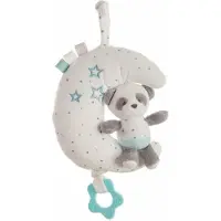 Creaciones Llopis Muzikale Rammelaar Baby Panda Blauw 25 cm Maan