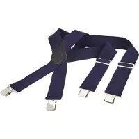 Jan Vanderstorm Bretels donkerblauw, Effen