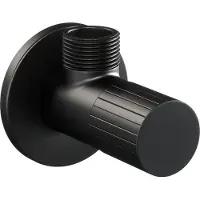 Brauer stripe hoekstopkraan mat zwart