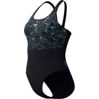 Speedo Hyperboom Placement Muscleback Swimsuit Zwart UK 32 Vrouw