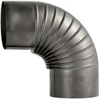 Heatingworld Bocht 90 graden - diameter 120 mm Geblauwd staal