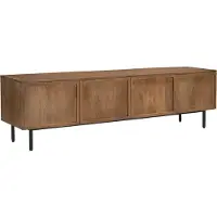 LivingFurn tv meubel elan 180x50x40 cm mangohout