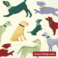 IHR Emma Bridgewater - Servetten - Cocktail servetten - 25x25cm - Polka Dogs