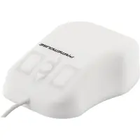 GETT GCQ PrimeMouse siliconen muis scrollfunctie IP68 waterdicht desinfecteerbaar optische USB kleur we (Bedraad), Muis, Wit