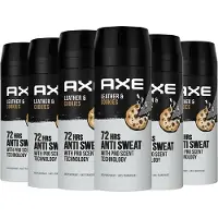 Axe Deo Spray - Leather & Cookies DRY - 6 x 150 ml - Voordeelverpakking