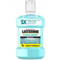 Listerine 6x Mondwater Cool Mint Milde Smaak Alcoholvrij 1 liter