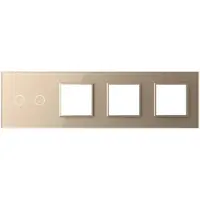 Livolo | Goud | 2+SR+SR+SR | Glasplaat | Combinatie - Bekijk hier!