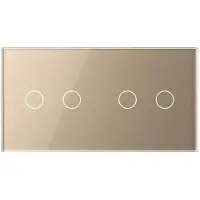 Livolo | Goud | 2+2 | Puls | Schakelaar - Bekijk hier!
