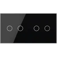 Livolo | Zwart | 2+2 | Puls | Schakelaar - Bekijk hier!