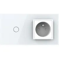 Livolo Wandcontactdoos | France | Schakelaar | Aan/Uit | | Wit