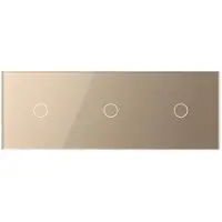 Livolo | Goud | 1+1+1 | Aan/Uit | 12 of 24V DC | Schakelaar - Bekijk