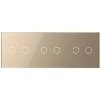 Livolo | Goud | 2+2+2 | Puls | Schakelaar - Bekijk hier!