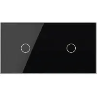 Livolo | Zwart | 1+1 | Puls | 12 of 24V DC | Schakelaar - Bekijk hier!