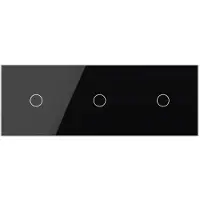 Livolo | Zwart | 1+1+1 | Puls | 12 of 24V DC | Schakelaar - Bekijk