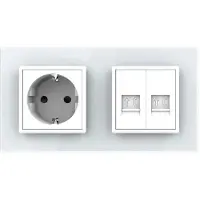 Livolo | Wit | SR+SR | Wandcontactdoos | Telefoon | Telefoon - Bekijk