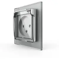Livolo Wandcontactdoos | Grijs | Zonder randaarde | IP44 | Bekijk hier!