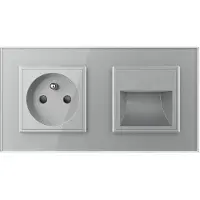 Livolo Wandverlichting | Wandcontactdoos | France | Grijs | .nl