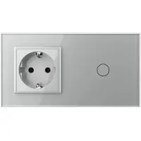 Livolo Schakelaar met Wandcontactdoos | Grijs | .nl | Bekijk hier!
