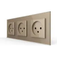 Livolo Wandcontactdoos | Zonder Randaarde | Goud | .nl | Bekijk hier!