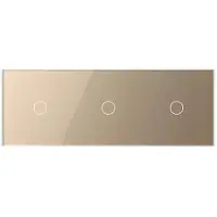 Livolo | Goud | 1+1+1 | Puls | Schakelaar - Bekijk hier!