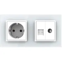 Livolo | Wit | SR+SR | Wandcontactdoos | Netwerk | TV - Bekijk hier!