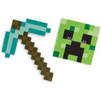 JAKKS Pacific Minecraft Kinderen Pikhouweel en Masker Accessoireset