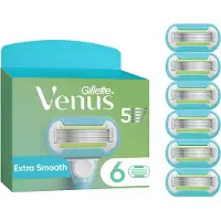 Gillette venus - Extra Smooth scheermesjes - Groen/Wit - 6 stuks