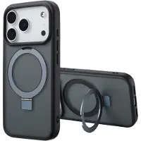 Accezz Ring Stand Backcover met MagSafe voor de Apple iPhone 17 Pro - Zwart