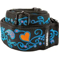 Dunlop Strap JH24 Hendrix Blacklight Monterey Blue