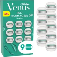 Venus - Pro ComfortGlide Sensitive scheermesjes - Groen/Wit - 9 stuks
