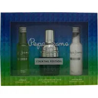 Pepe Jeans Cocktail Edition For Him Perfume Men's Gift Set with Eau de Toilette 30ml After Shave 50ml and Shower Gel 50ml Set with Men's Perfume Citrus, Wood and Spice Scent